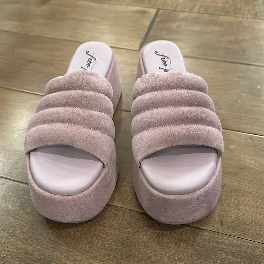 FREE PEOPLE Almost Paradise Platform Sandals / Orchid / US 6